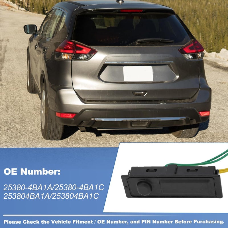 SWITCHRISE Tailgate Trunk Switch for Nissan Rogue 2014 2015 2016 2017 2018 2019 2020 Rear Door Trunk Lid Release Open Switch Button Replace No.25380-4BA1A - Image 3